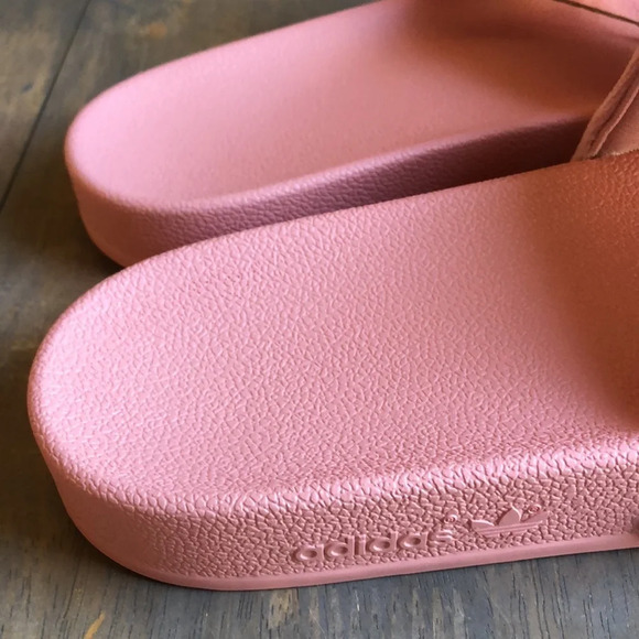 Adidas Adilette pink slide sandals womens sz 11 New in Box - Picture 5 of 9